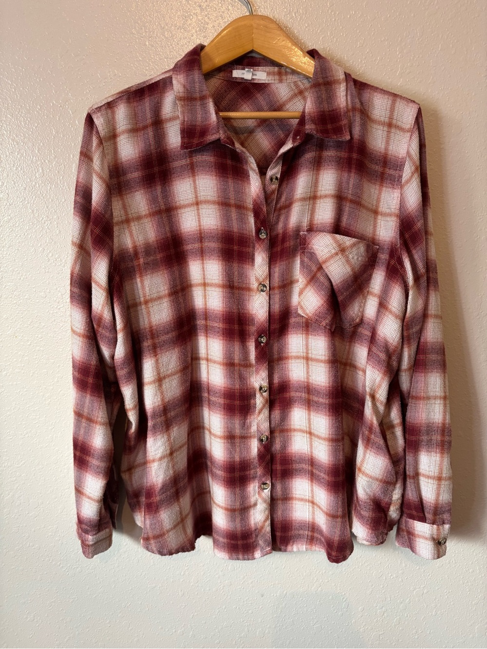 Maurice’s oversized plaid shirt